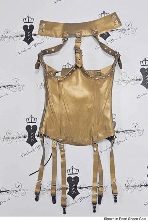 R1986 Dom Alert Latex Underbust Corset. Sizes still available: UK 08