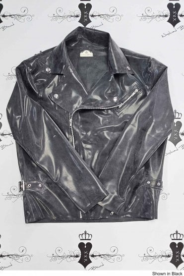 R1993 Bristol Latex Biker Jacket. Sizes still available: UK L