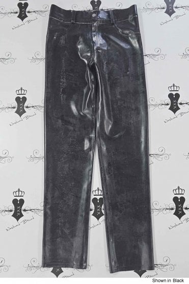 R2184 Classic Latex Jeans.  Sizes still available: UK 32"