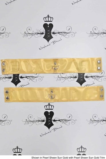 R2238-F Devote Latex Thigh Cuffs. Sizes still available: UK 19" 21"
