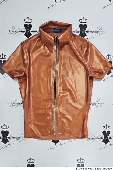 R2269-SS Dante Polo Latex Shirt. Sizes still available: UK M, L, XL