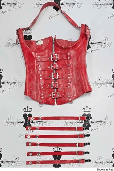 R2360 Dominion Latex Underbust Corset. Sizes still available: UK 14