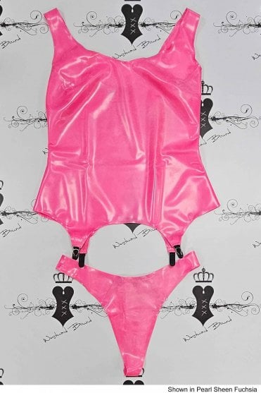 R2369/R0105 Bond Latex Corselete and Thong Set. Sizes still available: UK 14
