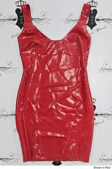 R2383 Emmy Latex Dress. Sizes still available: UK 10, 12, 14