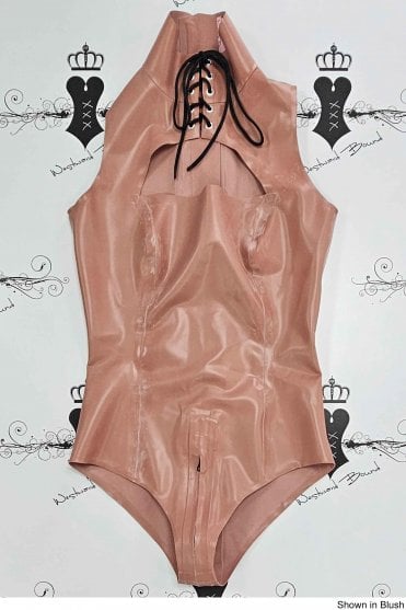 R2399 Emilie Latex Leotard. Sizes still available: UK 10