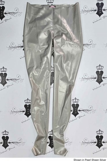 R2403 Deluxe Stirrup Footless Latex Tights. Sizes still available: UK 14