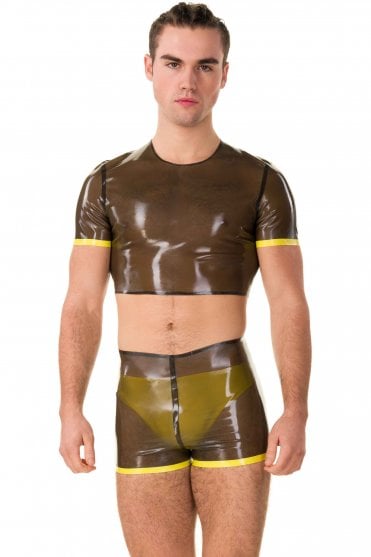Remi Cropped Latex T-Shirt