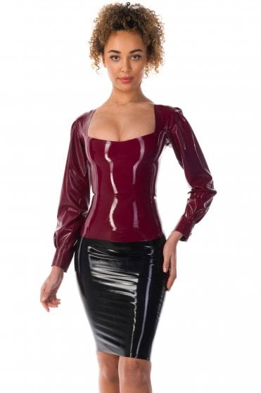 Rosalind Scoop Latex Top