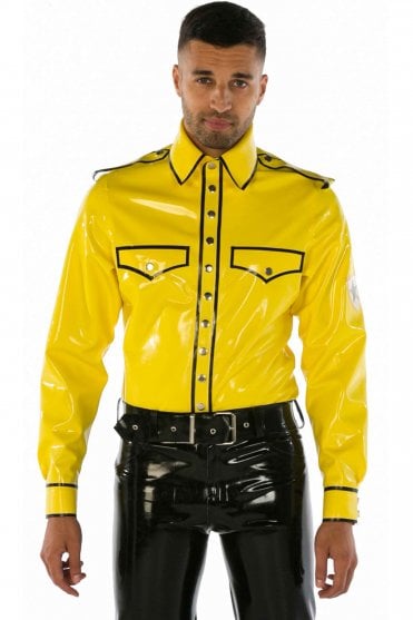 Sam Uniform-Inspired Men's Latex Shirt (Long Sleeves)