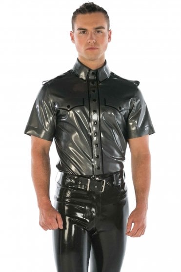 Sam Uniform-Inspired Men's Latex Shirt (Short Sleeves)