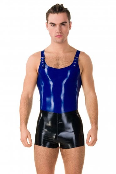 Single Buckle Latex Vest Top