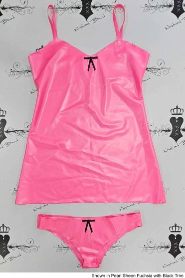 Special - Prototype Cami Latex Dress with Briefs Set. Size available: UK 12, 14