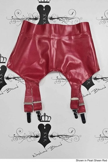 Special - Prototype Lace Back Deep Latex Suspender Clincher Belt. Sizes available: UK 08