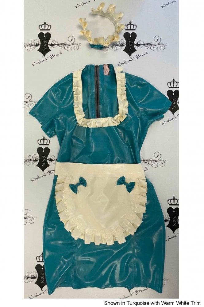 Special - Prototype Maid Audrey Latex Rubber Dress with Apron and Head ...