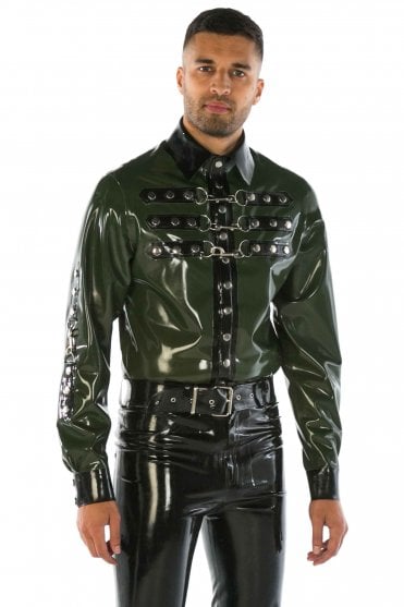 Strap Latex Shirt (Long Sleeves)