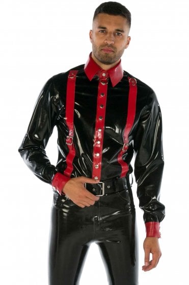 Strap Man Latex Shirt (Long Sleeve)