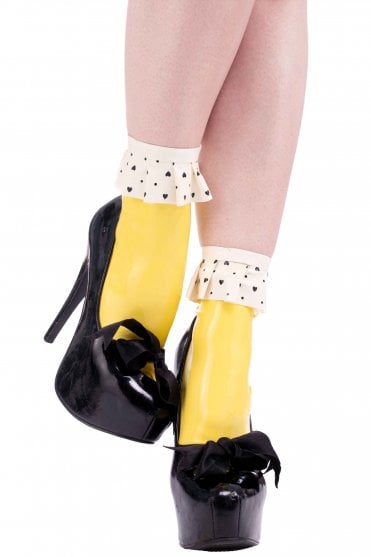 Trapp Frill Ankle Latex Socks
