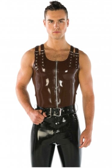 Twin Buckle Latex Vest