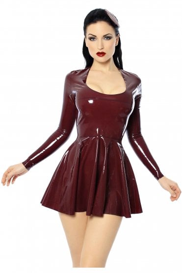 Verve Full Circle Skirt Latex Dress
