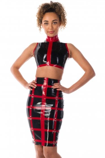 Vespera Crop Latex Top