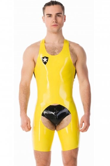 Victory Shortie Latex Chaps Suit