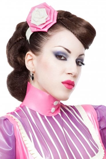 Vintage Latex Hair Rose